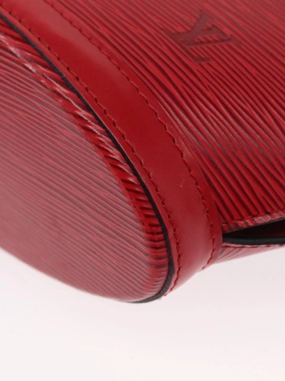 LOUIS VUITTON Epi Saint Jacques Shoulder Bag Red M52277 LV Auth 164590 - Picture 4 of 16